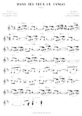 descargar la partitura para acordeón Dans tes yeux ce tango en formato PDF