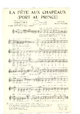 télécharger la partition d'accordéon La fête aux chapeaux (Port au prince) (Chant : Gloria Lasso) au format PDF