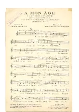 scarica la spartito per fisarmonica A mon âge (Du Film : Prends la route) (Chant : Jacques Pills) (Fox Trot) in formato PDF