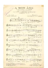 télécharger la partition d'accordéon A mon âge (Du Film : Prends la route) (Chant : Jacques Pills) (Fox Trot) au format PDF