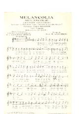 scarica la spartito per fisarmonica Melancolia (Mélancolie) (Du Film : Accusée levez-vous) in formato PDF