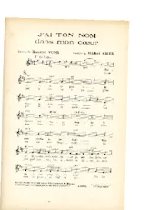 download the accordion score J'ai ton nom dans mon coeur (Valse Chantée) in PDF format