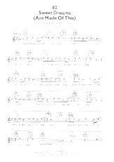 télécharger la partition d'accordéon Sweet dreams (Are made of this) (Interprètes : Eurythmics) (Disco Swing) au format PDF