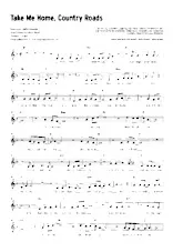 descargar la partitura para acordeón Take me home Country Roads en formato PDF