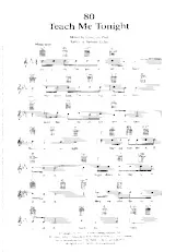 télécharger la partition d'accordéon Teach me tonight (Chant : Frank Sinatra) (Slow) au format PDF