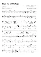 télécharger la partition d'accordéon Thank you for the music (Chant : Abba) (Ballade) au format PDF