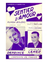 scarica la spartito per fisarmonica Sentier d'amour in formato PDF