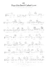 scarica la spartito per fisarmonica That ole devil called love (Chant : Billie Holiday) (Slow) in formato PDF