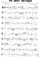 télécharger la partition d'accordéon The Great Pretender (L'Homme qui passe) (Chant : Jean Bertola / The Platters) (Slow Rock) au format PDF