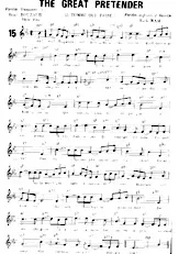 descargar la partitura para acordeón The Great Pretender (L'Homme qui passe) (Chant : Jean Bertola / The Platters) (Slow Rock) en formato PDF