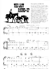 télécharger la partition d'accordéon The last round-up (Chant : Joe Morrison / Don Ross / Bing Crosby / Gene Autry) (Slow Fox) au format PDF