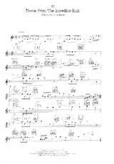 télécharger la partition d'accordéon The lonely man (Theme from The Incredible Hulk) (Instrumental) au format PDF