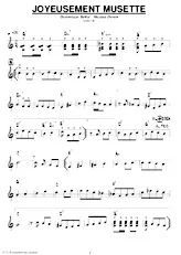 télécharger la partition d'accordéon Joyeusement Musette (Marche) au format PDF