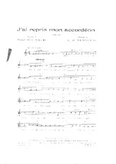 descargar la partitura para acordeón J'ai repris mon accordéon (Valse) en formato PDF