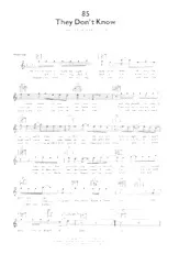 télécharger la partition d'accordéon They don't know (Boléro) au format PDF
