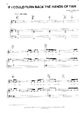 scarica la spartito per fisarmonica If I could turn back the hands of time (Slow) in formato PDF