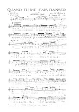scarica la spartito per fisarmonica Quand tu me fais danser (Tango) in formato PDF