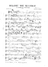 télécharger la partition d'accordéon Milosc we wiosnie (L'amour au printemps) (Polka) au format PDF