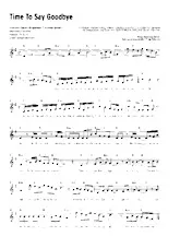 scarica la spartito per fisarmonica Time to say goodbye (Chant : Sarah Brightman / Andrea Bocelli) (Ballade) in formato PDF