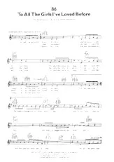 download the accordion score To all the girls I've loved before (Chant : Julio Iglesias) (Slow) in PDF format