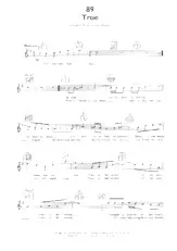 télécharger la partition d'accordéon True (Interprètes : Spandau Ballet) (Slow) au format PDF