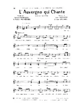 télécharger la partition d'accordéon L'Auvergne qui chante (Marche Chantée) au format PDF