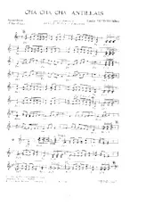 télécharger la partition d'accordéon Cha Cha Cha Antillais (Sur la chanson de Djailé Sainte Foy et Fernand Warms) au format PDF