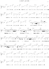 scarica la spartito per fisarmonica C'est la vie (On va s'aimer On va danser) in formato PDF