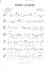 scarica la spartito per fisarmonica Maéva Baïon in formato PDF