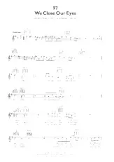 télécharger la partition d'accordéon We close our eyes (Interprètes : Go West) (Disco Rock) au format PDF
