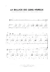 descargar la partitura para acordeón La ballade des gens heureux (Pop) en formato PDF