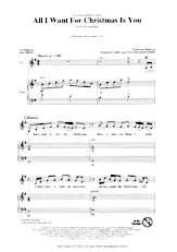 descargar la partitura para acordeón All I want for Christmas is you en formato PDF