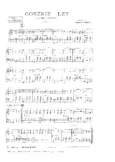 télécharger la partition d'accordéon Gorzkie Lzy (Larmes amères) (Valse) au format PDF