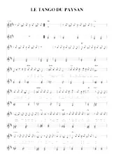 scarica la spartito per fisarmonica Le tango du paysan (Relevé) in formato PDF