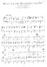 télécharger la partition d'accordéon What a little moonlight can do (Chant : Billie Holiday) (Dixie) au format PDF