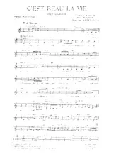 descargar la partitura para acordeón C'est beau la vie (Step Marche) en formato PDF