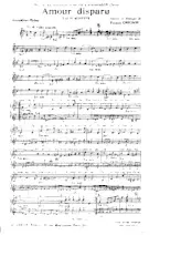 scarica la spartito per fisarmonica Amour disparu (Valse Musette) in formato PDF