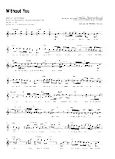 télécharger la partition d'accordéon Without you (Chant : Mariah Carey) (Slow) au format PDF