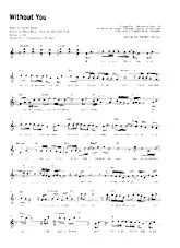 download the accordion score Without you (Chant : Mariah Carey) (Slow) in PDF format