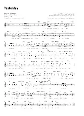 télécharger la partition d'accordéon Yesterday (Interprètes : The Beatles) (Slow) au format PDF