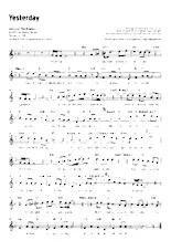 download the accordion score Yesterday (Interprètes : The Beatles) (Slow) in PDF format