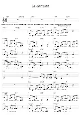 descargar la partitura para acordeón La ceinture (Chant : Elodie Frégé) (Relevé) en formato PDF