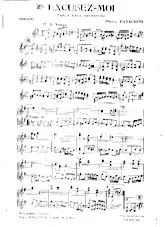 télécharger la partition d'accordéon Excusez Moi (Tango) (Partie : Violons) au format PDF