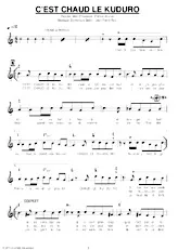 download the accordion score C'est chaud le kuduro in PDF format