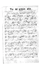 download the accordion score Tu m'avais dis (Tango) in PDF format