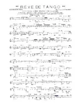 scarica la spartito per fisarmonica Rêve de Tango in formato PDF