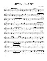 download the accordion score Adios Agustin (Boléro) in PDF format