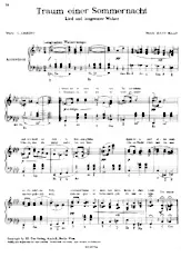 scarica la spartito per fisarmonica Traum einer Sommernacht (Lied und Langsamer Walzer) in formato PDF