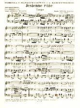 télécharger la partition d'accordéon Jesienne Róże (Roses automnales) (Arrangement : Iwo Wesby) (Tango) (Piano) au format PDF