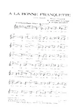télécharger la partition d'accordéon A la bonne franquette (Samba Marche) au format PDF